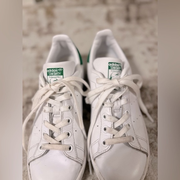 Adidas Original Stan Smith White/Green Women’s Shoes - Picture 5 of 8